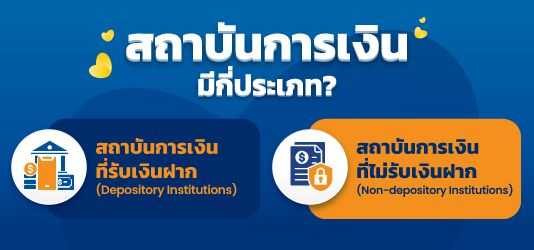สถาบันการเงิน มีกี่ประเภท?