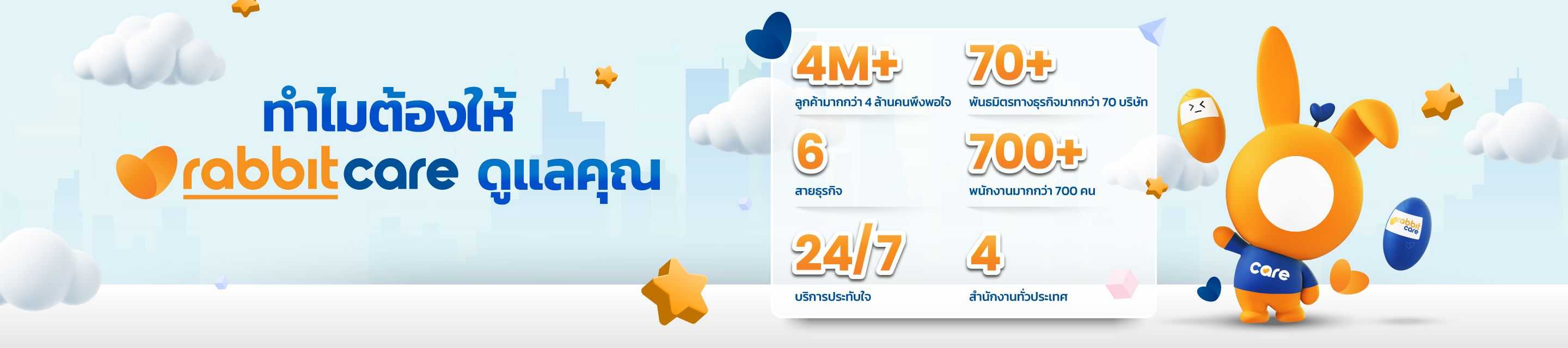 สมัครประกันกับแรบบิท แคร์