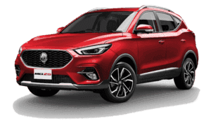 รถยนต์ MG ZS สีแดง