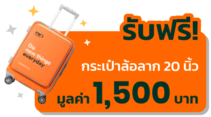 รับกระเป๋าล้อลาก 20 นิ้ว