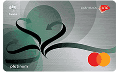บัตรเครดิต เคทีซี แคชแบ็ค แพลตทินัม มาสเตอร์การ์ด